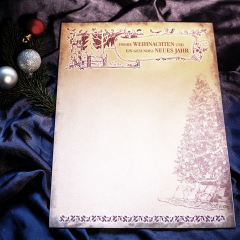 Briefpapier Weihnachtsbaum